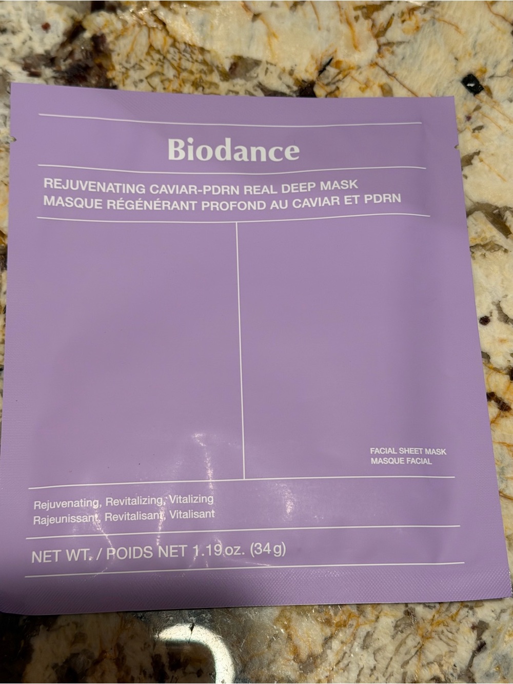 Biodance Rejuvenating Caviar-PDRN Deep Sheet Mask — Lavender